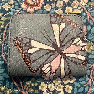 Fossil Butterfly Print mini Wallet